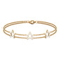 Certified Diamond Star Double Chain Bracelet