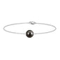7.5 Carat Solitaire Tahitian Black Pearl Bracelet with Lobster Clasp