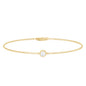 Certified Diamond Chain Bracelet in Bezel Setting