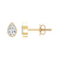 Bezel Set Diamond Tiny Stud Earrings