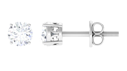 Brilliant Cut Diamond Solitaire Stud Earrings in Prong Setting