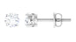 Brilliant Cut Diamond Solitaire Stud Earrings in Prong Setting