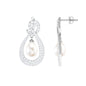 Genuine Freshwater Pearl Teardrop Earrings for Bride