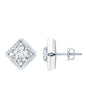 Classic Lab Grown Diamond Stud Earrings With Screw Back