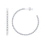 Certified Moissanite Big Hoop Earrings for Women