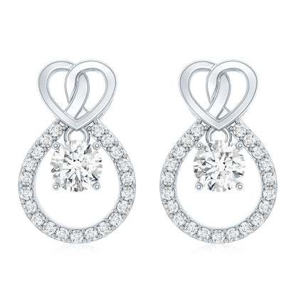 Certified Lab Grown Diamond Infinity Stud Earrings
