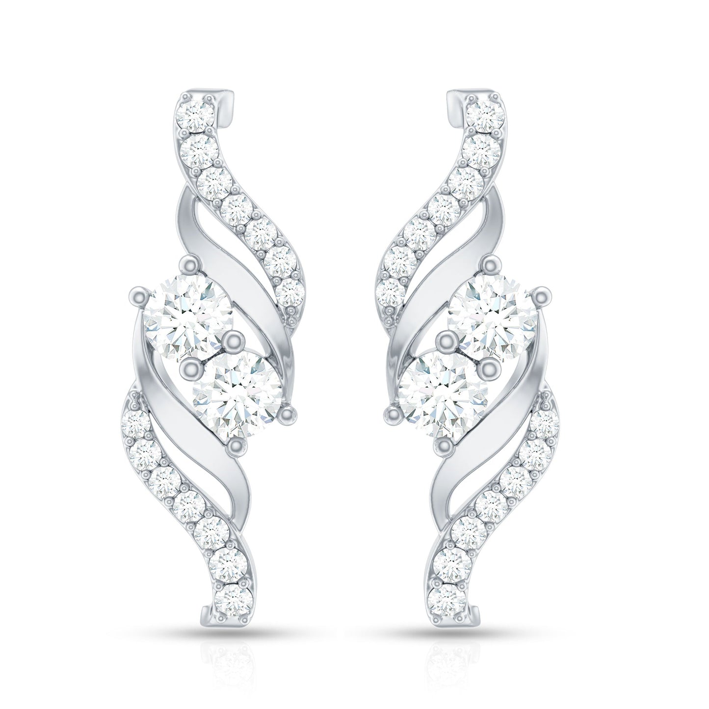 Minimalist Stud Earrings with Lab Grown Diamond