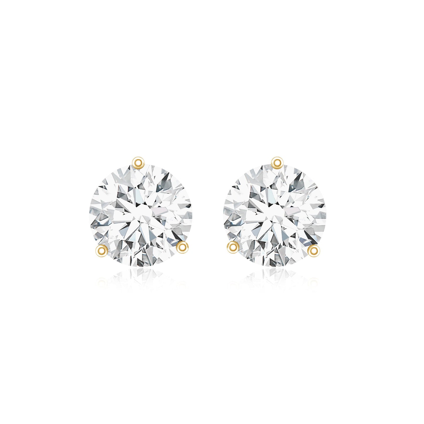 Certified Lab Grown Diamond Solitaire Earrings