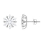 Diamond Cluster Stud Earrings