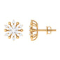Diamond Cluster Stud Earrings