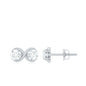 Certified Moissanite Infinity Stud Earrings