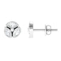 Bezel Set Natural Diamond Cluster Stud Earrings