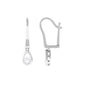 0.5 Carat Genuine Diamond Teardrop Hoop Earrings