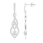 Lab Grown Diamond Long Statement Earrings