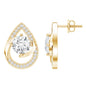 Certified 1.9 Carat Lab Grown Diamond Teardrop Stud Earrings