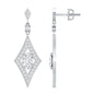 Certified Lab Grown Diamond Dangle Long Earrings