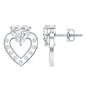 1.5 Carat Lab Grown Diamond Heart Studs For Her