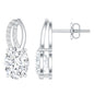2.5 Carat Oval Lab Grown Diamond Designer Studs For Women