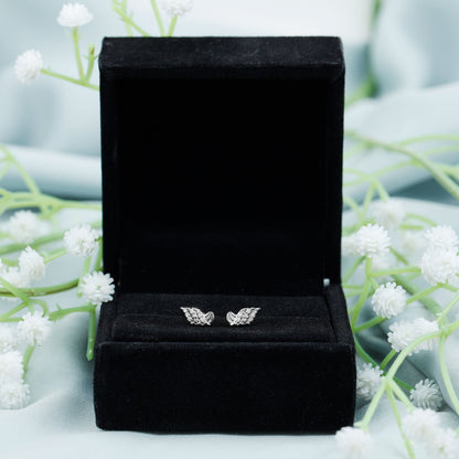 Certified Lab Grown Diamond Leaf Stud Earrings With Screw Back