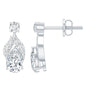 Certified Lab Grown Diamond Teardrop Stud Earrings