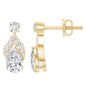 Certified Lab Grown Diamond Teardrop Stud Earrings