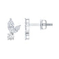 Certified Lab Grown Diamond Everyday Earrings With Screw Back