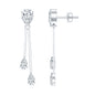 Certified Lab Grown Diamond Teardrop Dangle Earrings