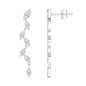 Marquise Lab Grown Diamond Bridal Dangle Earrings