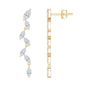 Marquise Lab Grown Diamond Bridal Dangle Earrings