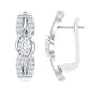 0.8 Carat Certified Lab Oval Diamond Infinity Earrings