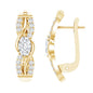 0.8 Carat Certified Lab Oval Diamond Infinity Earrings