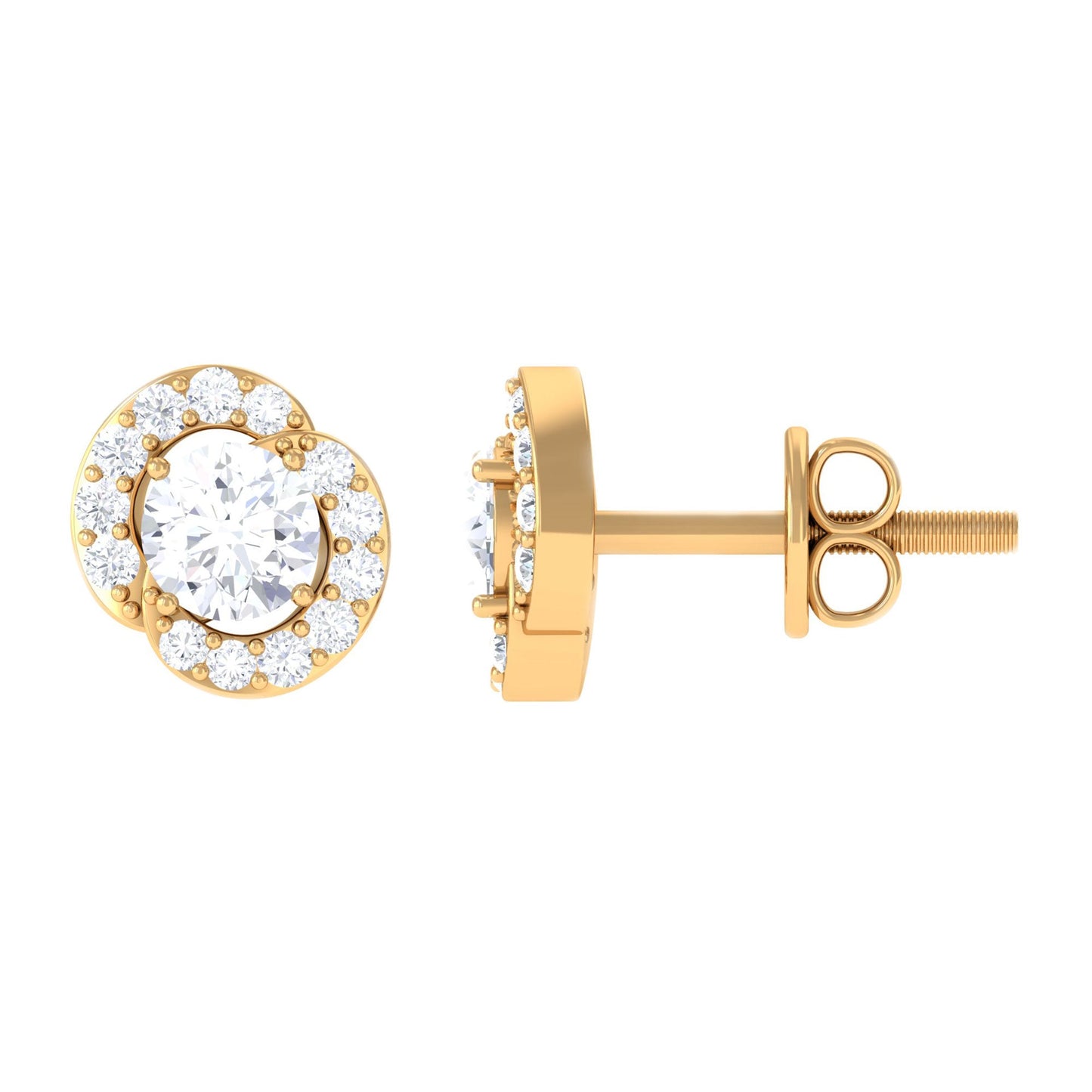 Certified Real Diamond Stud Earrings for Everyday