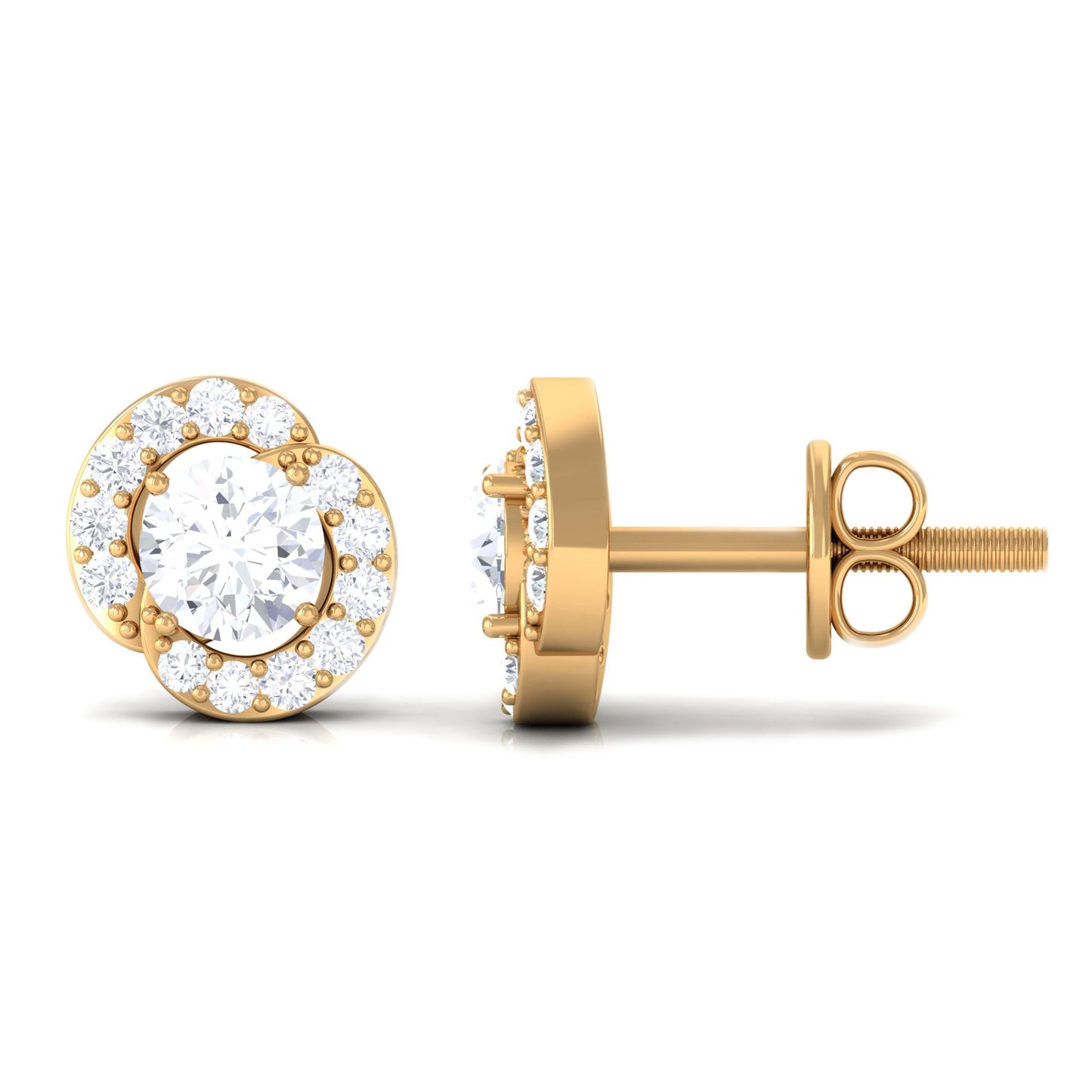 Certified Real Diamond Stud Earrings for Everyday