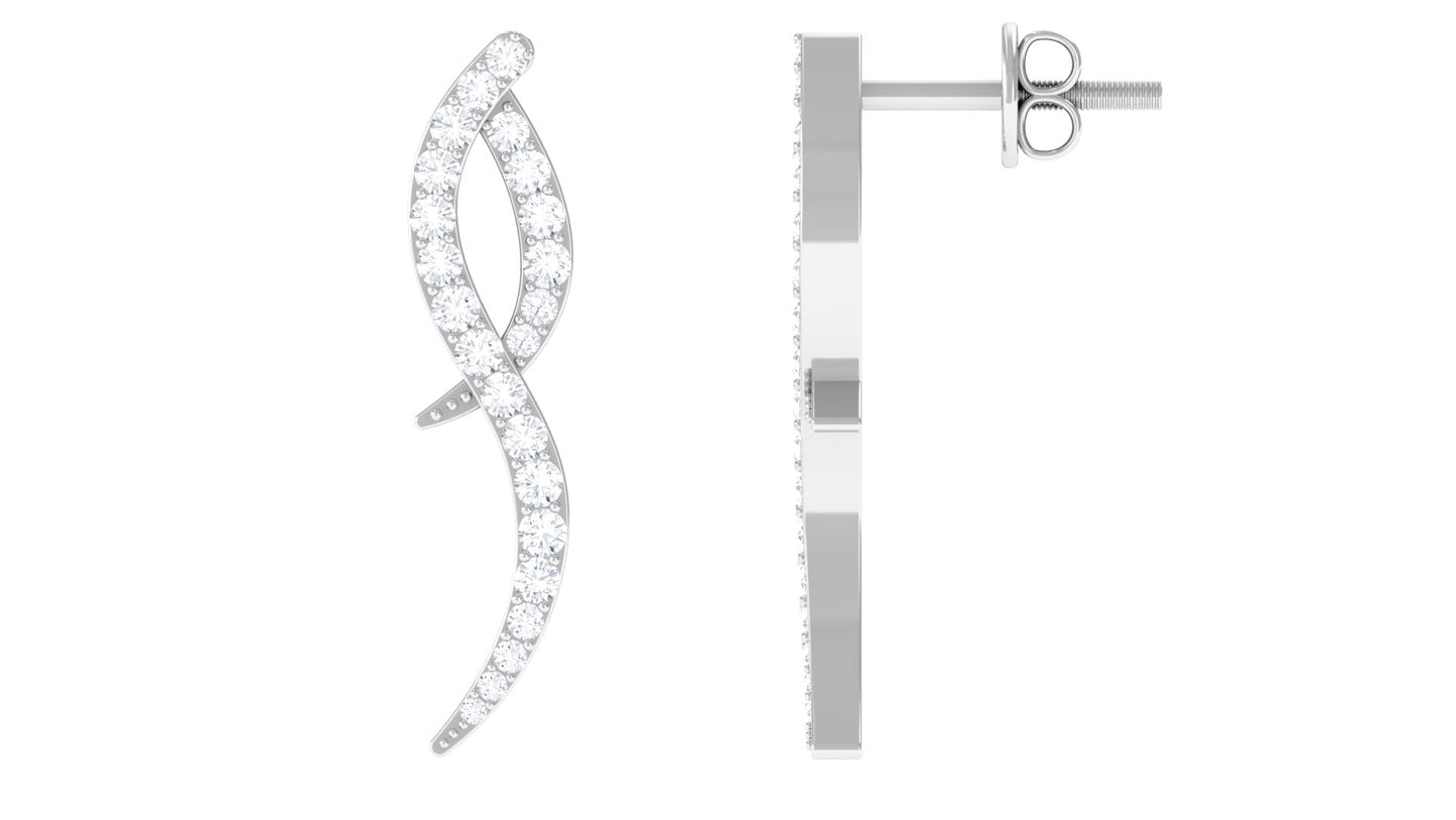 Minimal Diamond Stud Earrings with Certificate