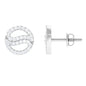 Classic Moissanite Round Stud Earrings in Gold