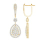 Certified Moissanite Bridal Drop Earrings For Wedding