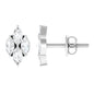 Marquise Cut Real Diamond Cluster Stud Earrings