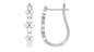 Certified Natural Diamond J Hoop Earrings