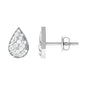 Certified Diamond Teardrop Stud Earrings For Her