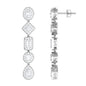 Certified Moissanite Dangle Earrings for Wedding