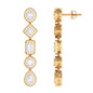 Certified Moissanite Dangle Earrings for Wedding