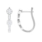 Natural Diamond Classic U Hoop Earrings