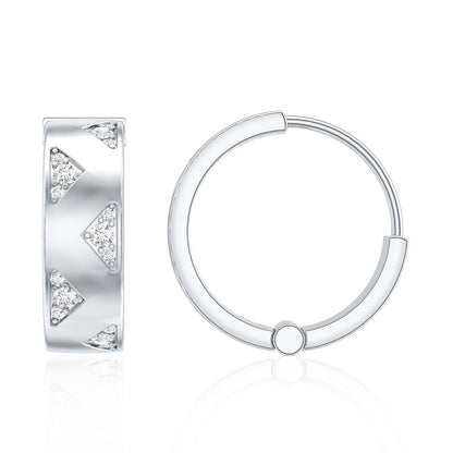 Certified Diamond Hoops For Women