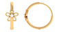 Diamond Flower Huggie Earrings for Women