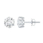 Claw Set Moissanite Solitaire Stud Earrings with Screw Backs