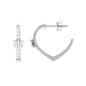 Certified Diamond Butterfly Hoop Earrings