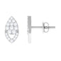 Round Cut Natural Diamond Unique Stud Earrings