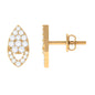 Round Cut Natural Diamond Unique Stud Earrings