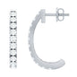 Certified Moissanite Hoop Earrings For Women