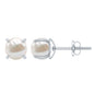 Natural 4.4 Carat Pearl Stud Earrings with Certificate